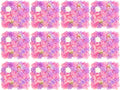 3D Flower Wall Panel 12Pcs Artificial Flower Wall Background Silk Rose Mat for Wedding Wedding Decor Shop Photo Backdrop (Flower Type C)