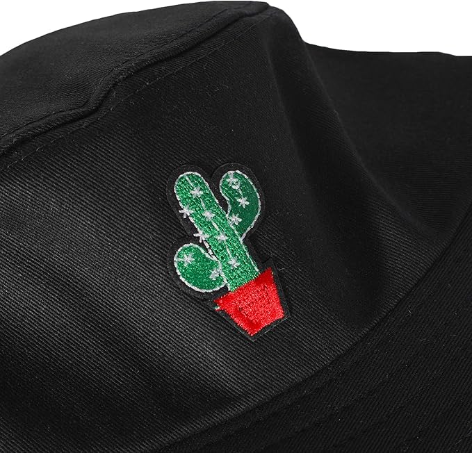 ZLYC Unisex Fashion Embroidered Bucket Hat Summer Fisherman Cap for Men Women