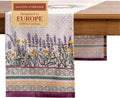 Maison d' Hermine Table Runner 100% Cotton Single Layer Table Runners 108 inches Long Decorative for Home Kitchen Dining Party Wedding Bridal Shower Spring Summer (Fanny Lavender, 14.50" x 108")