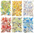 TIAMECH Flowers Birds Sing PET Stickers - 120 Pcs Feather Blossom Branch & Sparrow Pigeon Song Design, Waterproof Sticker for Journaling & Scrapbooking, Junk Journal Supplies, Ephemera & DIY Crafts