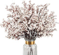 Babys Breath Artificial Flowers, 8 Bundles White Real Touch Fake Flowers Silk Flowers Bulk for Vase Home Office Wedding Spring Indoor Outdoor Centerpiece Table Party Decorations