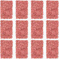 BLOSMON Flower Wall Panel Backdrop Decor: 12 Pcs 24 x 16 inches Dusty Pink Artificial Floral Backdrop for Wedding Party Baby Bridal Shower - Fake Silk Hydrangea Wall Decoration