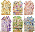 TIAMECH Dreamy Little Nest PET Stickers - 30 Pcs Warm Home & Rainbow Residence Cottage Design, Waterproof Sticker for Journaling & Scrapbooking, Junk Journal Supplies, Ephemera & DIY Crafts