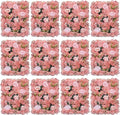 12pcs Realistic Flower Wall Background Artificial Flowers Wall Backdrop Panel 3D Silk Rose Fake Flower Wall Panel Banquet Wedding Party Decor for Any Party Decorations24x15 Inch