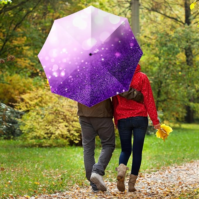 Small Compact Travel Automatic Folding Umbrella for Women, Portable Lightweight, Rain, Wind, UV Sun Shade