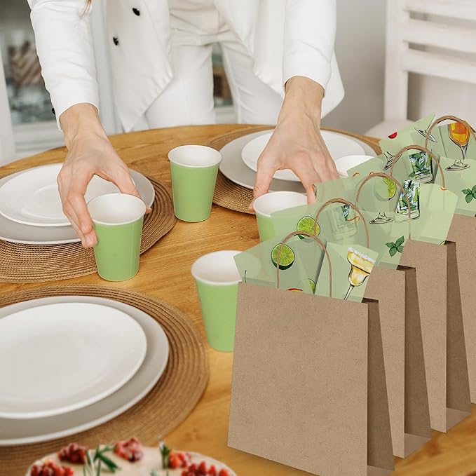 Pro Supply Global Cocktails Printed Tissue Paper for Gift Bags or Boxes and Wrapping - Bulk Decorative Art Tissue Paper for Packaging and Gifting | 24 Sheets 20" x 30"