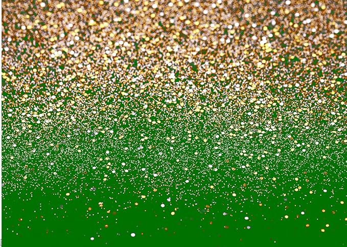 10x8ft Green and Gold Backdrop Golden Spots Backdrop for Photography Vintage Astract Background for Family Birthday Party Newborn Studio Props