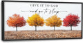 Framed Large Pictures Wall Art for Living Room, Trees Oversized Wall Decor Give It To God And Go To Sleep Canvas Print Painting Modern Extra Large Framed Artwork for Bedroom Office 60"x30"