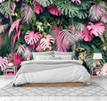 Cliouar-Wall Mural Wallpaper for Bedroom Living Room 3D Mural Monstera Tropical Plant Green Plant Banana Leaf Palm Leaf 158" x 110"(Not Self-Adhesive)