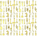 60pcs Antique Gold Tools Bracelet Charms for Jewelry Making Sets DIY Necklace Bracelet Keychain Crafting Charms Kit Craft Supplies (SN900)