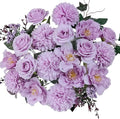 Premium Purple Artificial Flowers Bouquet, Silk Fake Flower Decoration, Faux Floral Arrangements for Wedding Bridal Bouquets and Home Table Centerpieces Décor