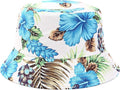 Mashiaoyi Unisex Print Double-Side-Wear Reversible Bucket Hat