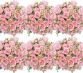 6 Pcs Peonies Artificial Flowers Bulk, Light Pink Silk Peonies Fake Bouquet for Floral Centerpieces, Realistic Faux Peony Flower for Flower Arrangements Wedding Decoration vase