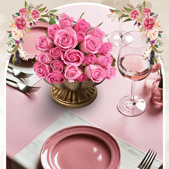 4 Pcs Metal Compote Bowl 7 Inch Compote Vases Indoor and Outdoor Fruits Bowl for Plant Christmas Wedding Flower Holder Centerpiece Home Party Decoration (Gold)