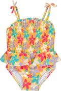 RuffleButts® Baby/Toddler Girls Ruffle Strap One Piece Swimsuit w/UPF 50+ Sun Protection