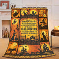 Halloween Blanket Gothic Witch Throw Blanket Pumpkin Soft Cozy Fleece Black Cat Fuzzy Stuffed Plush Ghost Skull Flannel Gifts for Girls Women Boys Kids Adults 40''x50''