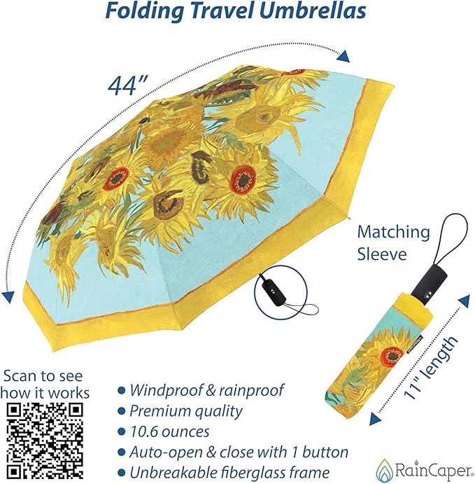 RainCaper Folding Travel Umbrellas