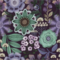 HAOKHOME Boho Peel and Stick Wallpaper Floral Purple Vintage Wall Paper Cottagecore for Bedroom Bathroom Accent Wall 17.3in x 9.8ft