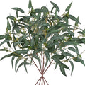 Faux Eucalyptus Stems Willow Eucalyptus Leaves 34” Long Fake Salix Leaves 6 Pcs Artificial Greenery Stems for DIY Bouquet Arrangements Centerpieces Shower Decorations-Artificial Eucalyptus Stems-Green