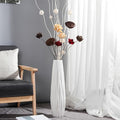 Ceramic White Floor Vase 24 Inches Tall Flower Holder Decorative Large Vases for Table Centerpieces Shelf Home Decor Living Room Branches Sky-Dried Flower Arrangement Simple Decorative