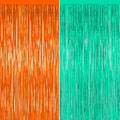 The Life of a Party Girl Decorations,Teal and Orange Fringe Backdrop -3.2x6.5 Feet-2Pack, Fringe Curtains Party Decorations,Party Streamer,Teal Birthday Decorations, Wedding Decor