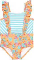 RuffleButts® Baby/Toddler Girls Ruffle Strap One Piece Swimsuit w/UPF 50+ Sun Protection
