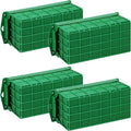 4 Packs Floral Foam Cage Rectangle Flower Cage Holders with Floral Foam Flower Arrangement Supplies for Fresh Flowers, Home Wedding Decorations, 11.8 x 4.3 x 3.1 Inches
