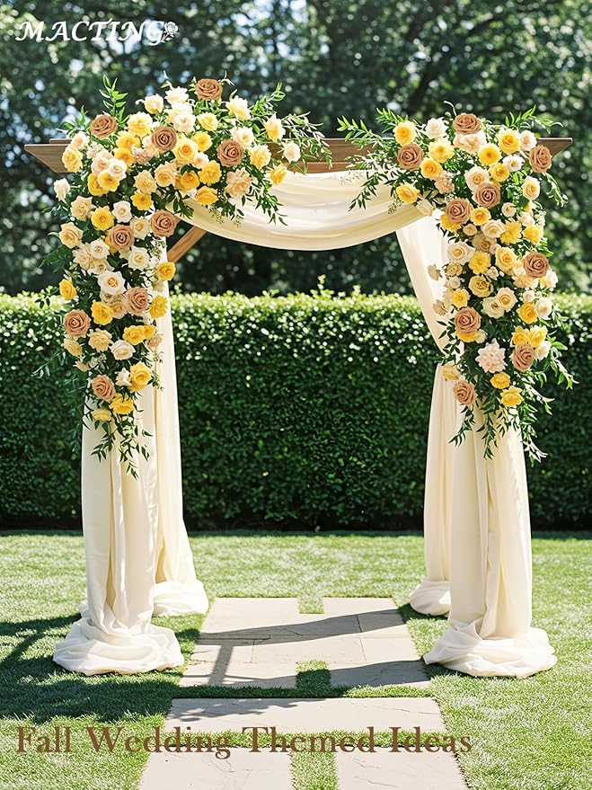 MACTING 30PCS Artificial Flower Roses Real Touch Fake Rose Flowers with Stem Foam Roses for DIY Wedding Bouquet Table Centerpieces Party Baby Shower Spring Home Valentines Day Decorations,Gold Yellow