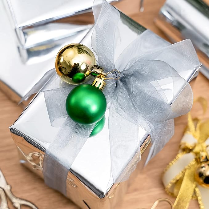 RUSPEPA Silver Metallic Wrapping Paper - Solid Color Paper Perfect for Wedding, Birthday, Christmas, Baby Shower - 17 Inches X 32.8 Feet