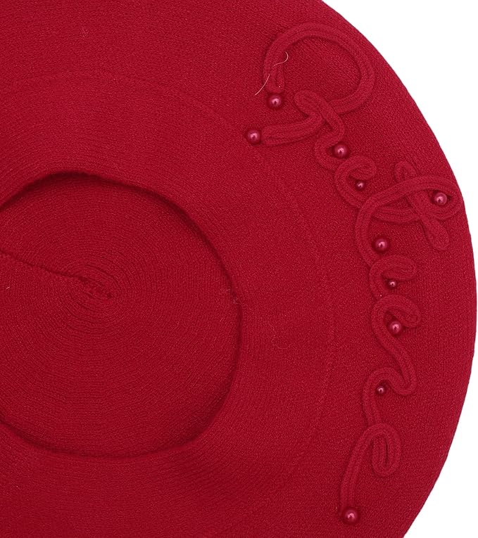 Winter Women French Beret Hat Kaschmir Solid Color Knitted Berets