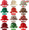 JOYIN 24 PCS Christmas Pull Bows for Gift Wrapping 4.7", Gift Wrap with Ribbon Pull Bows, Easy and Fast Wrapping Accessory for Xmas, Baskets, Wine Bottles, Present, Florist, Bouquet Decoration