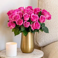 BloomsyBox- Light Pink Roses -24 Long Stems, Long Lasting, Hand-Tied in Eco-friendly, Vase Not Included, Fresh Flowers for Delivery – Gift for Birthday, Anniversary,Congratulations, Wedding