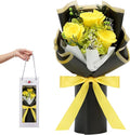 Flower Bouquet Gifts for Her, Flowers for Delivery Prime, Preserved Roses Flower Gifts for Women, Valentines Flowers, Mom Gifts from Daughter Son, Birthday Gifts, Real Roses,Yellow Roses