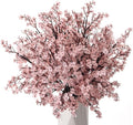 15PCS Artificial Baby Breath Flowers Fake Silk Real Touch DIY Floral Bouquets Decor Wedding Party Decoration Arrangements-Pink