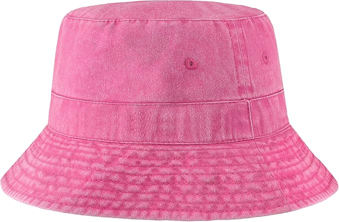 Hot Summer Bucket Hat - Trendy Cotton Sun Hat for Beach, Golf, Fishing - Fun Outdoor Vacation Boonie for Men and Women