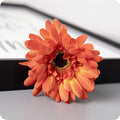 12pcs Artificial Gerbera Daisies,22 Inch Long Stem Silk Daisy Flowers,Realistic Artificial Flower Mums for Home Décor Centerpiece Wreath Supplies Wedding Bouquet,Orange