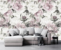 Cliouar-Vintage Purple Pink Rose Bedroom Living Room Decor Wallpaper Mural Bedroom Living Room Decor 158" x 110"(Not Self-Adhesive)