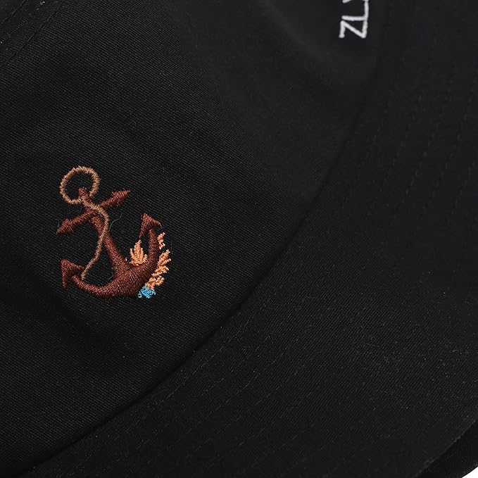 ZLYC Unisex Fashion Embroidered Bucket Hat Summer Fisherman Cap for Men Women