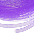 Mesh Tube Ribbon 25 Yards, 10mm Elastic Fabric Ribbons Mesh Tubing for Crafts/Gift Wrapping/Flower Bouquets/Wedding/Birthday/Holiday/Wreaths Christmas/Decoration[Violet]