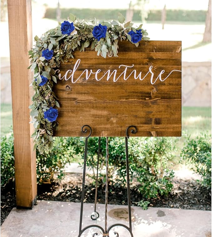Blue Roses Artificial Flowers 16pcs Royal Blue Flowers Artificial Roses with Stems 3.15" Fake Roses for Bridal Bouquet Wedding Flowers for Floral Centerpieces