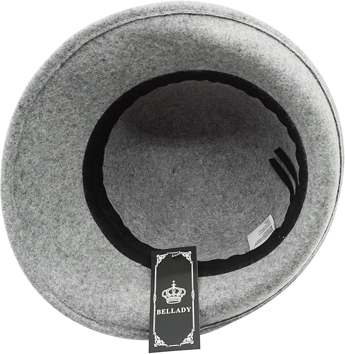 Bellady Women's Elegant Flower Wool Cloche Bucket Bowler Hat
