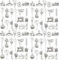 WOCRAFT 60pcs Antique Silver Sewings Bracelet Charms for Jewelry Making Sets DIY Necklace Bracelet Keychain Crafting Charms Kit Craft Supplies (SN911)