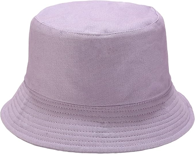 Flower Reversible Bucket Hat Cotton Summer Travel Beach Sun Hats Emboridery for Women Men