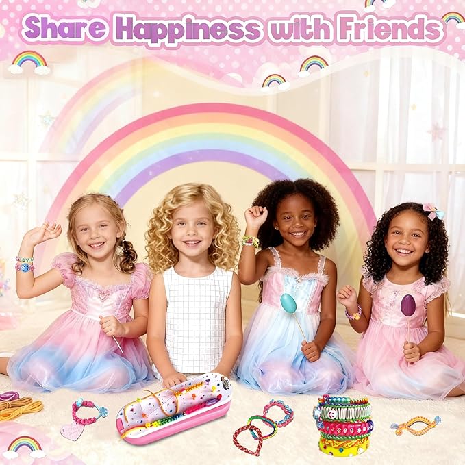Maigandamai Friendship Bracelet Making Kit Toys, Ages 7 8 9 10 11 12 Year Old Crafts for Girl Toys, Bracelet DIY, Best Gifts Ideas for Birthday, Festival