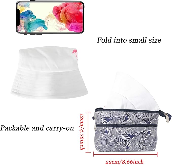ZLYC Unisex Fashion Embroidered Bucket Hat Summer Fisherman Cap for Men Women