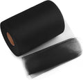 Black Tulle Mesh Ribbon 6 Inch x 100 Yards(300ft) Netting Spool Fabric Ribbon Ideal for Tutu Skirt Art Gift Wrapping Flower Bouquet Crafts Weddings Floral Arrangements