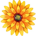 Dekomere Metal Flowers Outdoor Decor 13" Metal Sunflower Wall Art Decorations Sunflower Wall Decor for Kitchen Living Room Porch Garden Yard