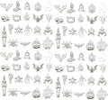 WOCRAFT 60pcs Bright Silver Halloween Charms Bracelet Charms for Jewelry Making Sets DIY Necklace Bracelet Keychain Crafting Charms Kit Craft Supplies (SN867)