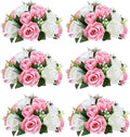 Sziqiqi Artificial Flowers Silk Rose Flowers for Wedding Centerpiece Party Birthday Anniversary Floral Arrangement Decorations