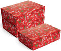 Christmas Gift Box with Magnetic Lid 3-Pack | Red Decorative Gift Boxes for Presents, Holiday Gifts, Treats, Ornaments, and Keepsakes. 11.5" x 7.5" x 3.5"